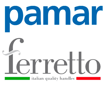 Итальянские мебельные ручки PAMAR и FERRETTO