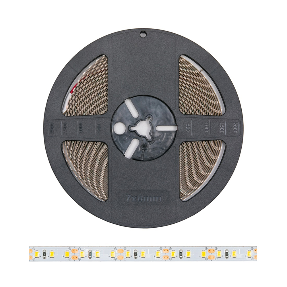 Светодиодная лента DLIGHT, ширина 8 мм, длина 10000 мм, 120 led/м, 12 V, 9.6 W/м, дневной (4000K)
