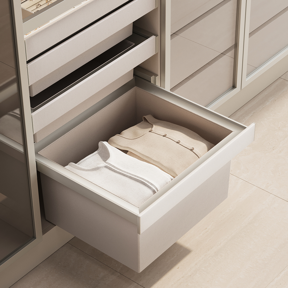Выдвижной ящик ELITIUM, ширина 564 мм, высота 280 мм, шампань/бежевый