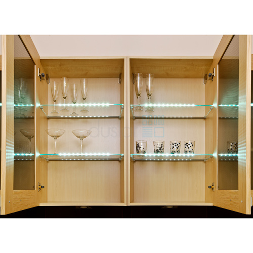 Светодиодный светильник ZETA GLASLINE для стеклянных полок, длина 359 мм, холодный, прозрачный