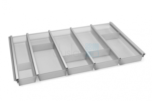 УЦЕНЕННЫЙ Лоток CUISIO PRO для столовых приборов, ширина фасада 800 мм, 710-735х473х55 мм, серый