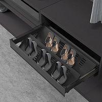 УЦЕНЕННАЯ выдвижная обувница MATRIX, ширина 864-868 мм, антрацит