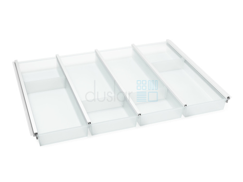 Лоток для столовых приборов Cuisio Pro, на ширину 700 мм, размер - 610-635х463х55 мм, белый