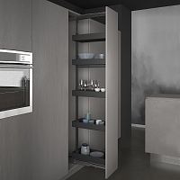 УЦЕНЕННАЯ система LEVEL PRO, выдвижной фасад 300 мм, высота 1880-2180 мм, антрацит