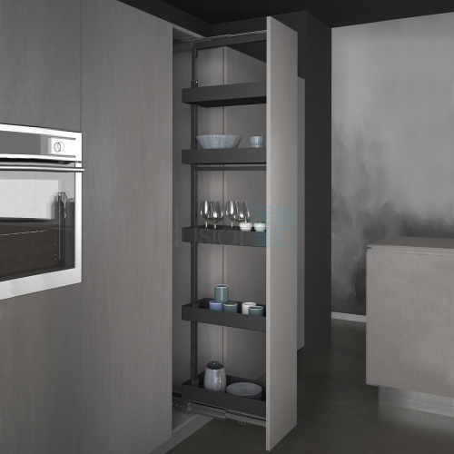 уцененная система level pro, выдвижной фасад 300 мм, высота 1880-2180 мм, антрацит УЦЕНЕННАЯ система LEVEL PRO, выдвижной фасад 300 мм, высота 1880-2180 мм, антрацит