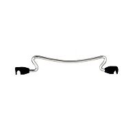 Разделитель для бутылочниц и систем SAPHIR-2, выдвижной фасад 200 мм, хром