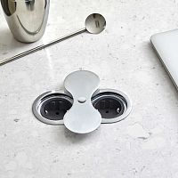 розетка eight, врезная, нержавеющая сталь Розетка EIGHT, врезная, нержавеющая сталь