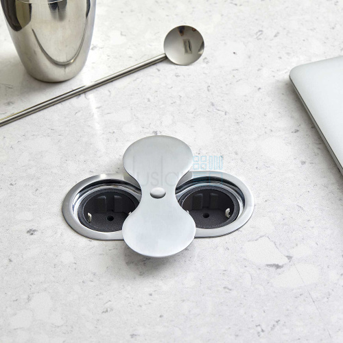 розетка eight, врезная, нержавеющая сталь Розетка EIGHT, врезная, нержавеющая сталь