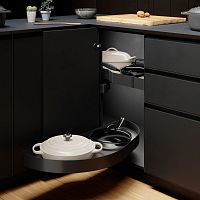 Карусель DOLPHIN, распашной фасад 450 мм, правая, антрацит