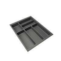 Лоток BASIC SOFT-TOUCH для столовых приборов, ширина фасада 450 мм, 369х473х58 мм, антрацит