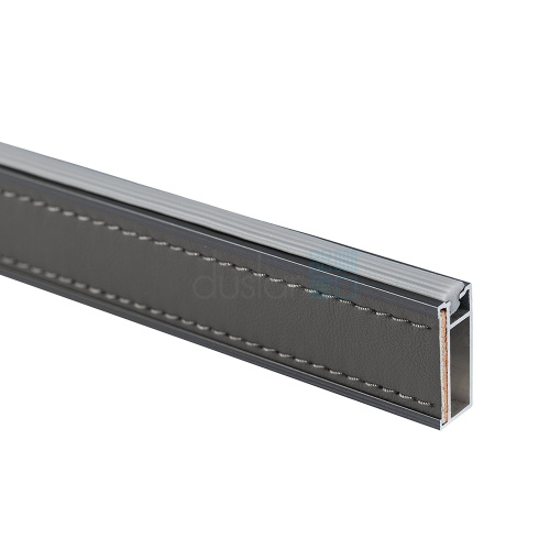 Штанга прямоугольная NAPPA с кожаной вставкой, длина 3000 мм, антрацит/антрацит