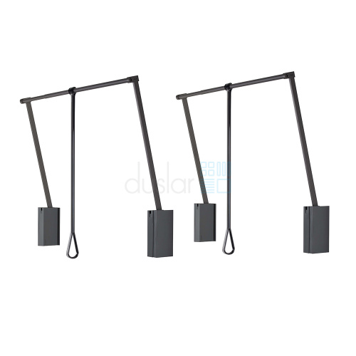 Телескопический пантограф SERVETTO 3T для одежды, 2 шт., ширина 560-950 мм, антрацит