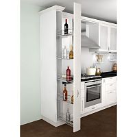 Система CLASSIC, выдвижной фасад 150 мм, высота 1690 мм, хром