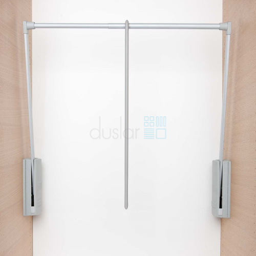 Телескопический пантограф SERVETTO для одежды, 2 шт., ширина 600-1000 мм, серый