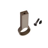 Проходной держатель для круглой штанги RAIN, крепление к полке, бронза