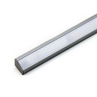 Светодиодный светильник COR без выключателя, кабель СПРАВА, 9.6 W/м, дневной, антрацит