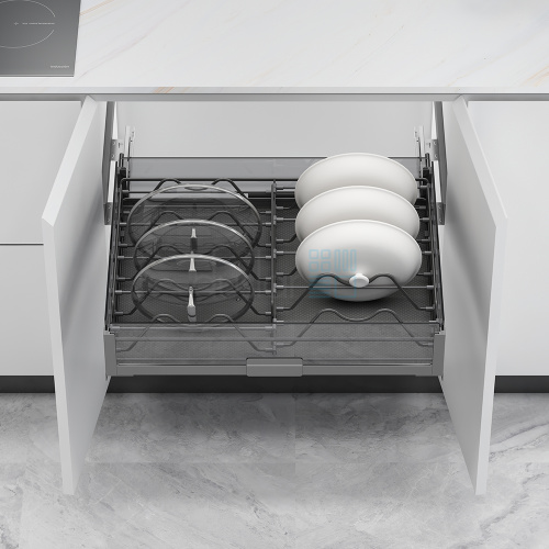 корзина с держателем matrix для крышек, распашной фасад 700 мм, антрацит Корзина с держателем MATRIX для крышек, распашной фасад 700 мм, антрацит