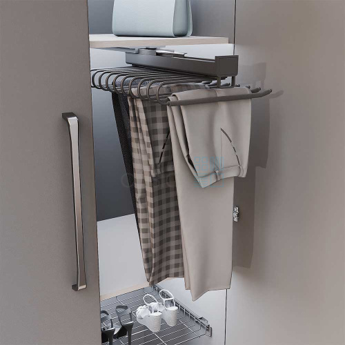 Выдвижная брючница KELLY, ширина 340 мм, антрацит