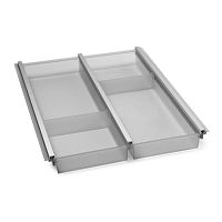 Лоток CUISIO PRO для столовых приборов, ширина фасада 400 мм, 310-335х473х55 мм, серый