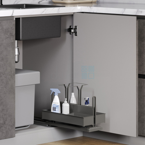 Система TIDY, распашной фасад от 300 мм, антрацит