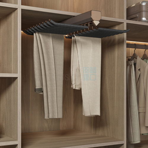 Выдвижная двойная брючница ANNET, ширина 600 мм, бронза/черный