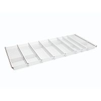 Лоток CUISIO PRO для столовых приборов, ширина фасада 1200 мм, 1095-1120х473х55 мм, белый