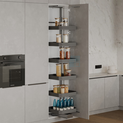 система titan, распашной фасад 600 мм, высота 2020-2320 мм, антрацит Система TITAN, распашной фасад 600 мм, высота 2020-2320 мм, антрацит