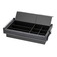 Выдвижной ящик MATRIX с крышкой, ширина 864-868 мм, высота 210 мм, антрацит