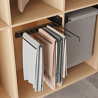 уцененная выдвижная брючница tela, ширина 475 мм, антрацит УЦЕНЕННАЯ выдвижная брючница TELA, ширина 475 мм, антрацит