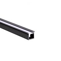 Комплект из алюминиевого профиля и рассеивателя DLIGHT TEC, врезной, длина 3000 мм, антрацит/белый