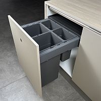 Система сортировки HANDY 80 л, выдвижной фасад PUSH-TO-OPEN 600 мм, антрацит