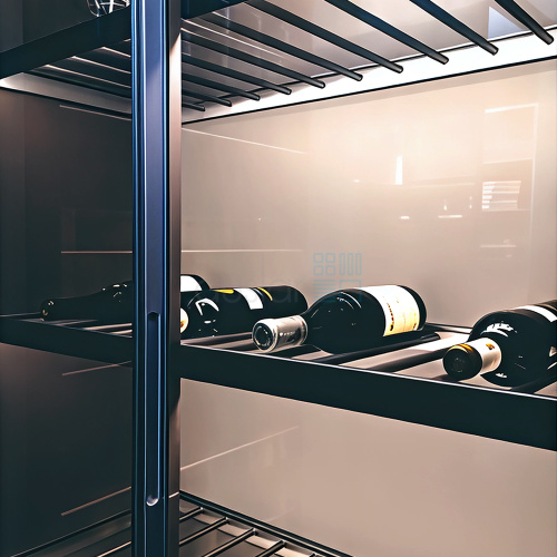 Полка WINERY для бутылок с подсветкой, ширина 867 мм, антрацит