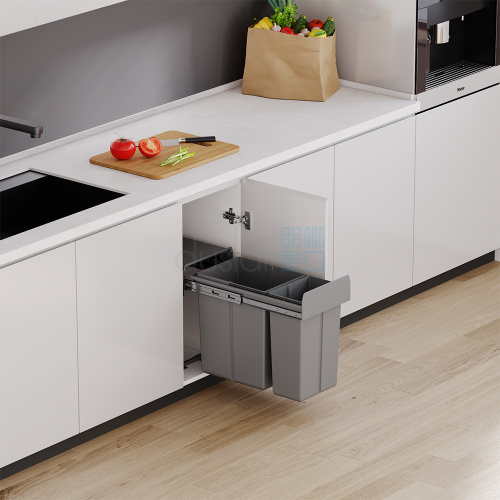 система сортировки harry 30 л, распашной фасад 350 мм, серый Система сортировки HARRY 30 л, распашной фасад 350 мм, серый