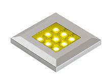 Светодиодный светильник SQUERE накладной, свет – RGB, цвет - алюминий