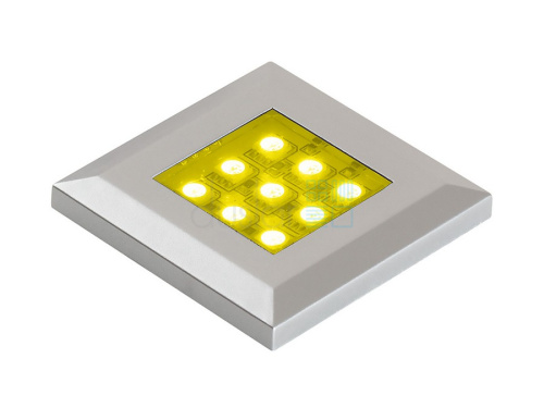 Светодиодный светильник SQUERE накладной, свет – RGB, цвет - алюминий