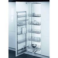 Система TAL GATE PRO SAPHIR, распашной фасад 600 мм, высота 1900-2140 мм, хром