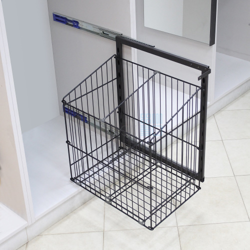 корзина ginny для хранения белья 50 л, распашной фасад от 400 мм, антрацит Корзина GINNY для хранения белья 50 л, распашной фасад от 400 мм, антрацит