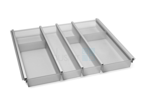 УЦЕНЕННЫЙ лоток CUISIO PRO для столовых приборов, ширина фасада 600 мм, 495-520х473х55 мм, серый