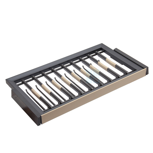 УЦЕНЕННАЯ выдвижная брючница, ширина 864 мм, антрацит/бежевый