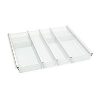 УЦЕНЕННЫЙ лоток CUISIO PRO для столовых приборов, ширина фасада 600 мм, 495-520х473х55 мм, белый