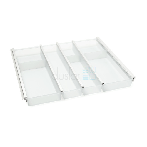 УЦЕНЕННЫЙ лоток CUISIO PRO для столовых приборов, ширина фасада 600 мм, 495-520х473х55 мм, белый