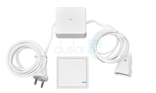 УЦЕНЕННЫЙ механический  радиовыключатель PRACTIC, 1 клавиша, белый