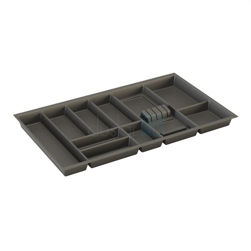 лоток basic soft-touch для столовых приборов, ширина фасада 900 мм, 819х473х58 мм, антрацит Лоток BASIC SOFT-TOUCH для столовых приборов, ширина фасада 900 мм, 819х473х58 мм, антрацит