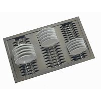 УЦЕНЕННЫЙ лоток AGO-PLATE для тарелок, ширина фасада 900 мм, 818х473х58 мм, серый