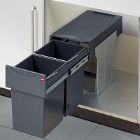 УЦЕНЕННАЯ система сортировки TANDEM DARK 30 л, распашной фасад 350 мм, антрацит