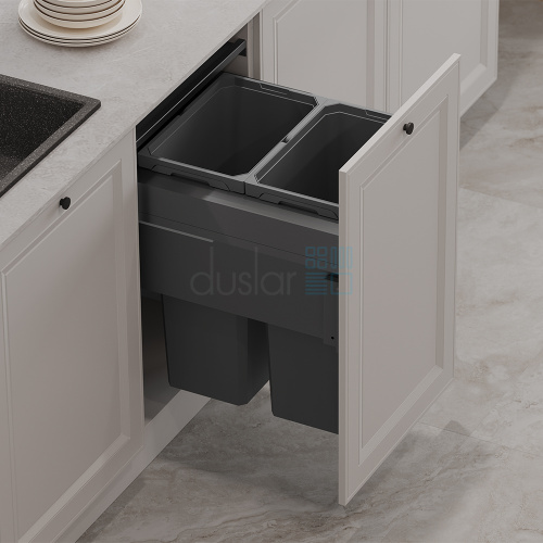 Система сортировки ENVI SPACE XX PRO 70 л, выдвижной фасад 500 мм, антрацит