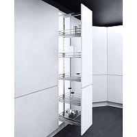 Система TAL LARDER-SAPHIR, выдвижной фасад 300 мм, высота 1200-1450 мм, хром