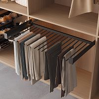 Выдвижная телескопическая брючница SHIC, ширина 500-600 мм, антрацит