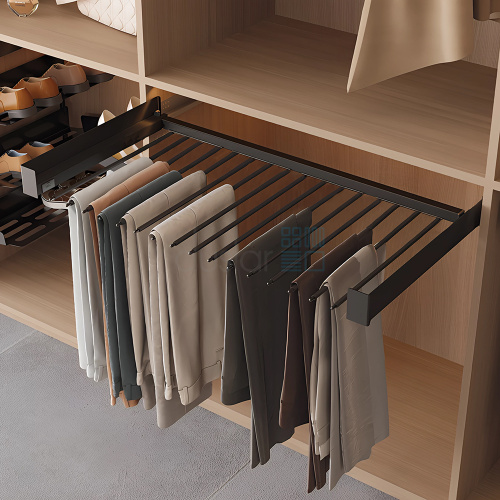 Выдвижная телескопическая брючница SHIC, ширина 500-600 мм, антрацит