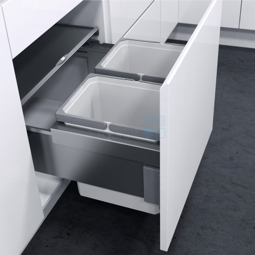 система сортировки envi space 32 л, выдвижной фасад 450 мм, серый Система сортировки ENVI SPACE 32 л, выдвижной фасад 450 мм, серый